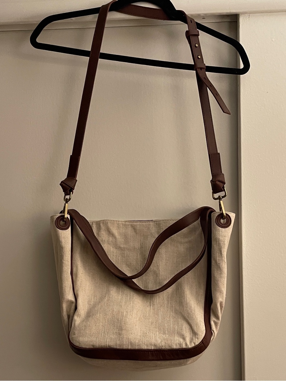 Madewell Sidney Tote in Cotton Linen - Picture 5 of 5